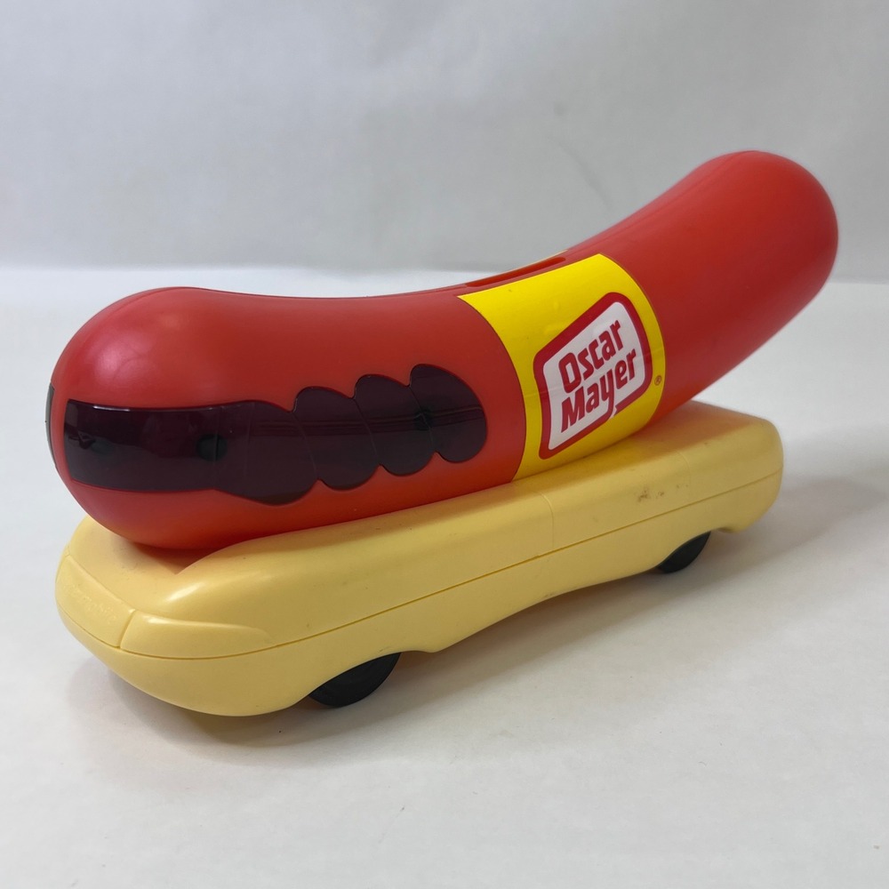 Vintage 1993 Oscar Mayer Wienermobile Coin Bank Plastic Advertising Promo Toy